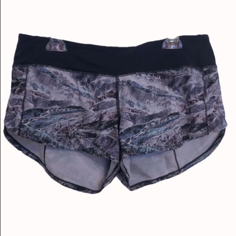 Lululemon Speed Short 2.5 Inch Grey Pattern